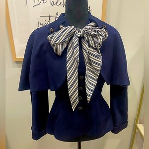 Vintage 1950’s Seymour Paisin Peplum Cape Blazer